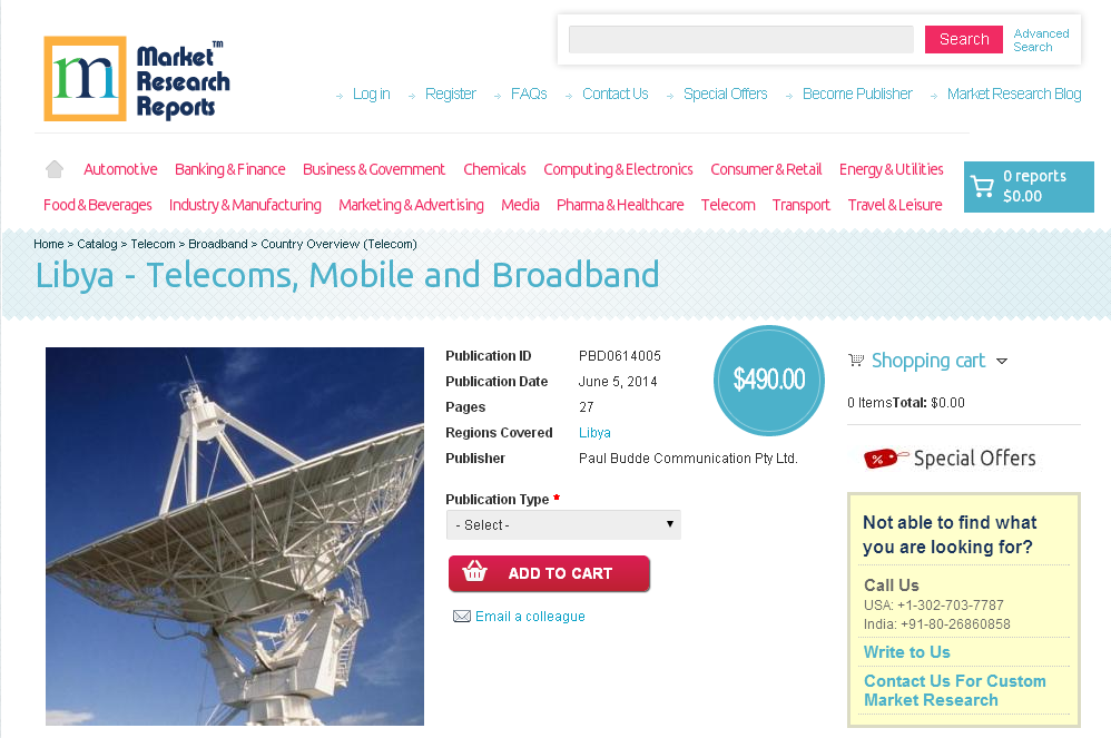 Libya - Telecoms, Mobile and Broadband'