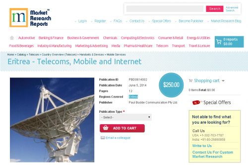 Eritrea - Telecoms, Mobile and Internet'