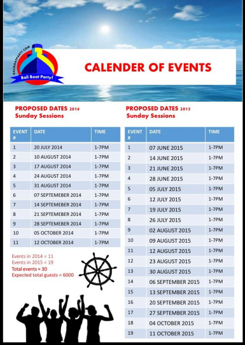 Events date'