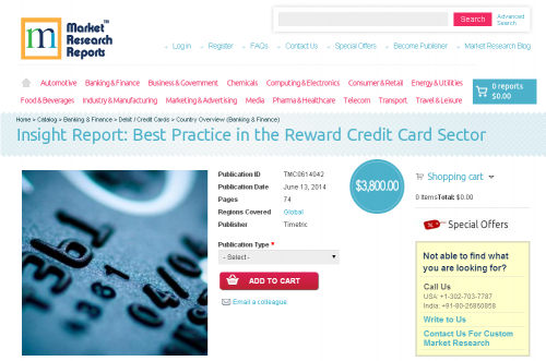 Best Practice in the Reward Credit Card Sector'