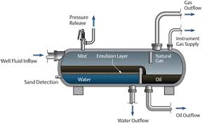 Three phase pressure vessel in Mexico