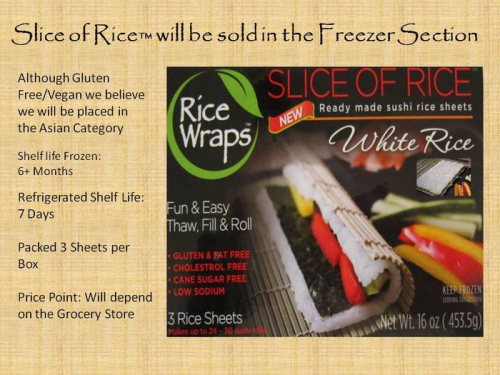 Slice of Rice RiceWrap Foods'