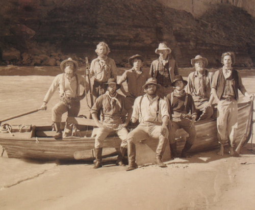 Powell expedition actors portray Colorado River expedition'