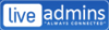 Logo for LiveAdmins LLC'