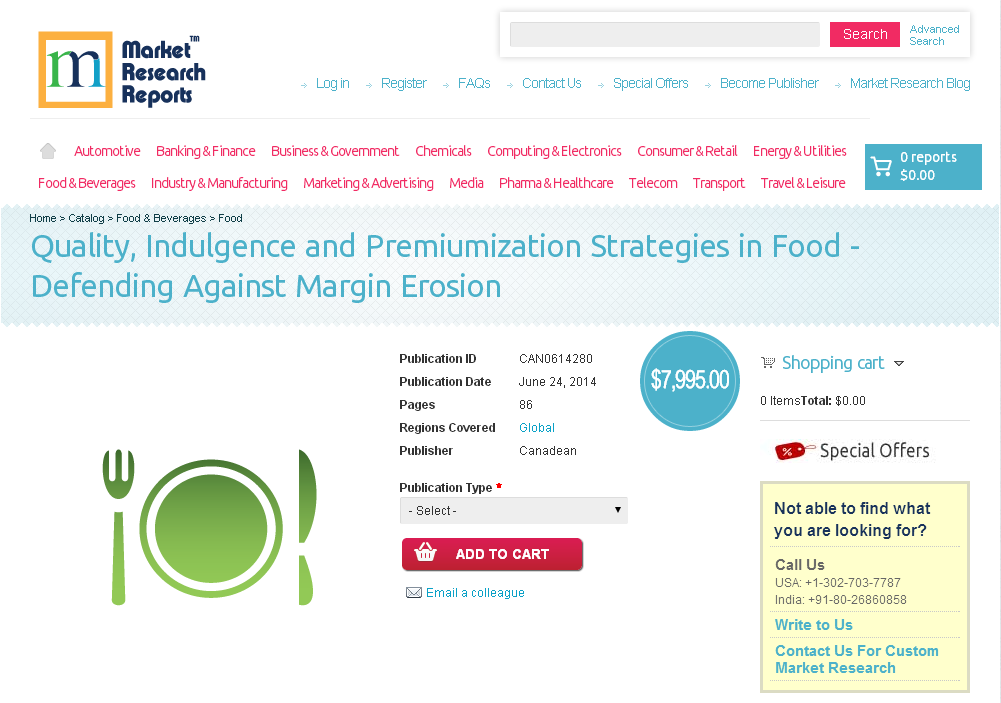 Quality, Indulgence and Premiumization Strategies in Food'