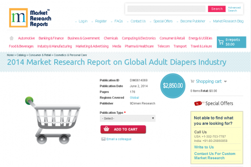 Global Adult Diapers Industry 2014'
