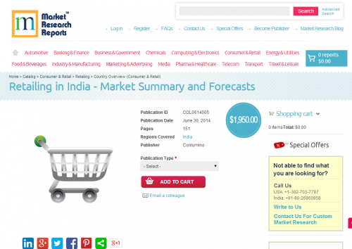 Retailing in India - Market Summary and Forecasts'