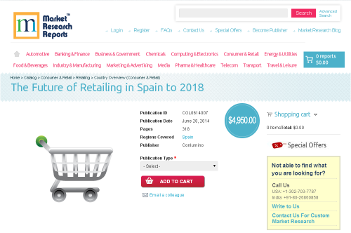 Future of Retailing in Spain to 2018'