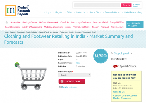 Clothing and Footwear Retailing in India'