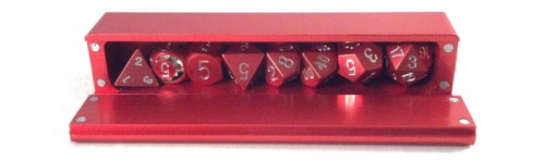 Precision Polyhedral Dice with Metal Dice Vaults'