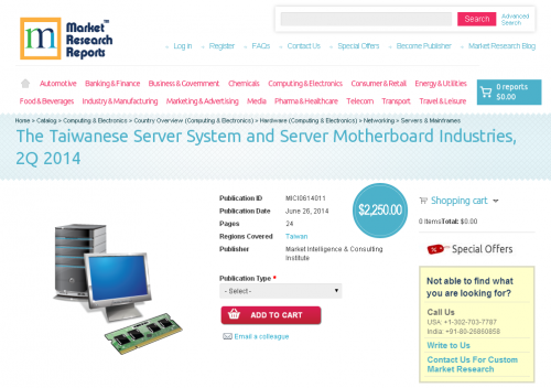 Taiwanese Server System and Server Motherboard Industries'