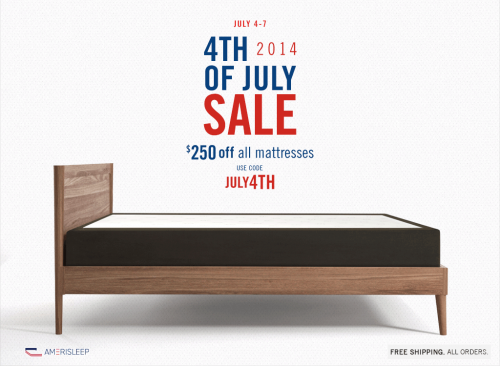 Amerisleep Releases 4th of July Sales on Memory Foam Beds'
