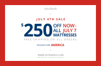 Astrabeds&rsquo; Announces 2014 4th of July Mattress Sal