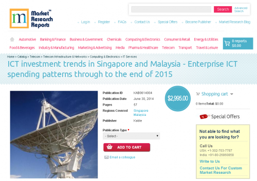 ICT investment trends in Singapore and Malaysia 2015'