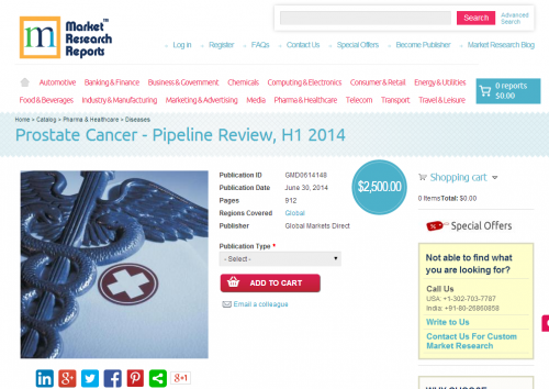 Prostate Cancer - Pipeline Review, H1 2014'