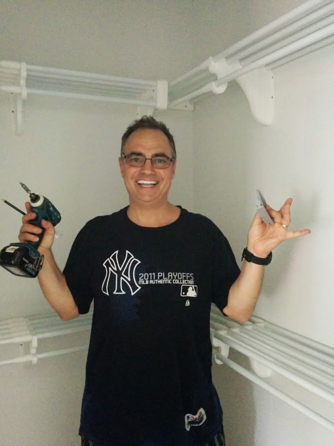 Installing Habitat for Humanity Closet Organizers'