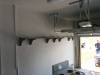 EZ SHELF installed in garage at Habitat for Humanity House'