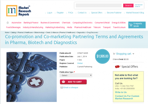 Co-promotion and Co-marketing Partnering Terms and Agreement'