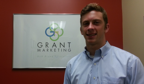 James Carver, Summer Intern at Grant Marketing.'