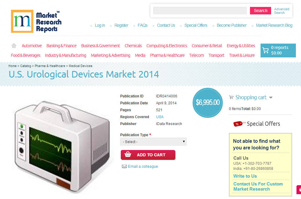 U.S. Urological Devices Market 2014'