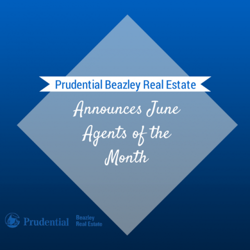 Prudential Beazley Real Estate June Agents of the Month'
