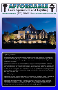 Affordable Lawn Sprinklers and Night Lighting Curb Appeal