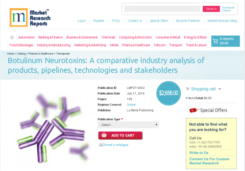 Botulinum Neurotoxins: comparative industry analysis'