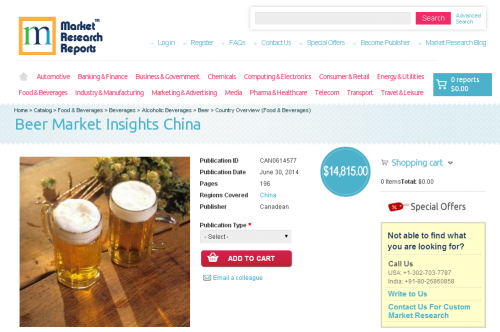 Beer Market Insights China'