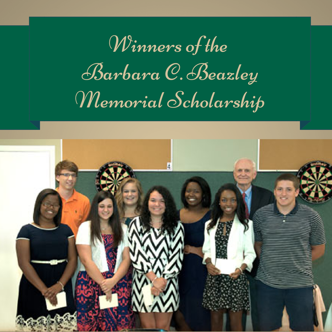 Winners of the Barbara C. Beazley Memorial Scholarship