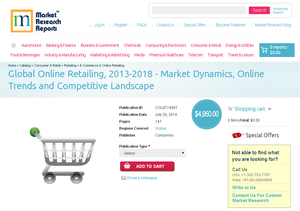 Global Online Retailing, 2013-2018 - Market Dynamics'