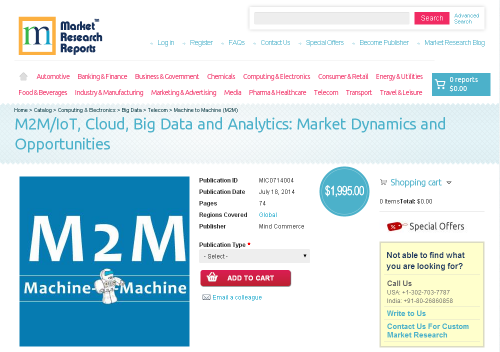 M2M/IoT, Cloud, Big Data and Analytics'