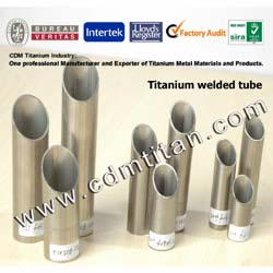 Titanium welding tube'