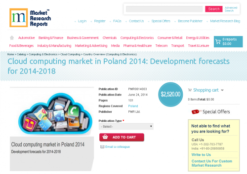 Cloud computing market in Poland 2014: Development forecasts'