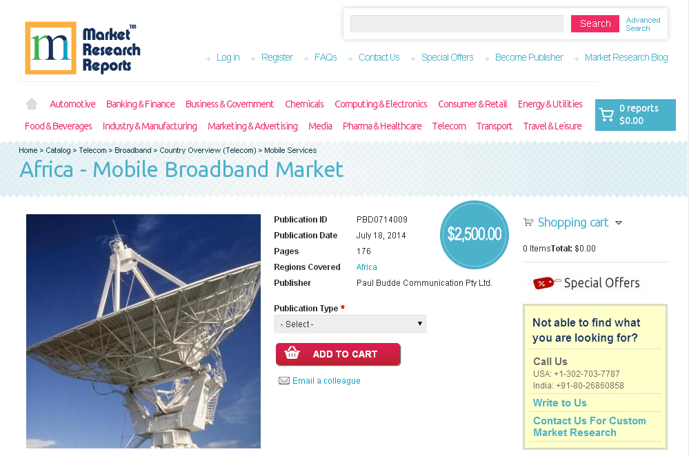Africa - Mobile Broadband Market'