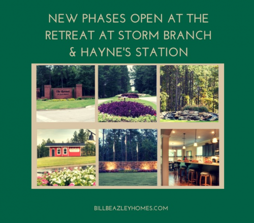 New Phases at The Retreat @ Storm Branch and Hayne's St'