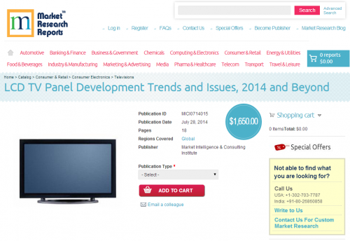 LCD TV Panel Development Trends and Issues, 2014 and Beyond'