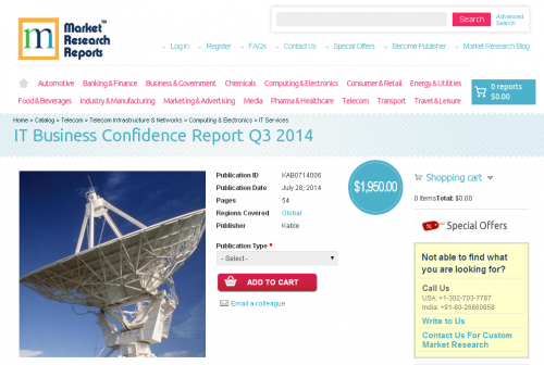 IT Business Confidence Report Q3 2014'