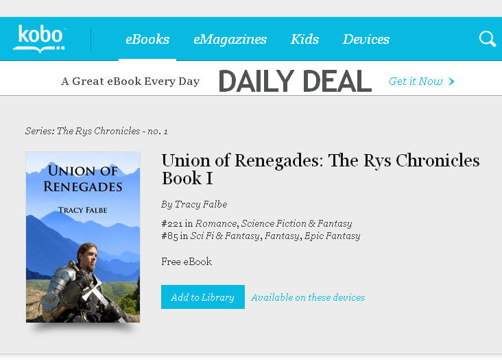 Union of Renegades at #85 at Kobo Books