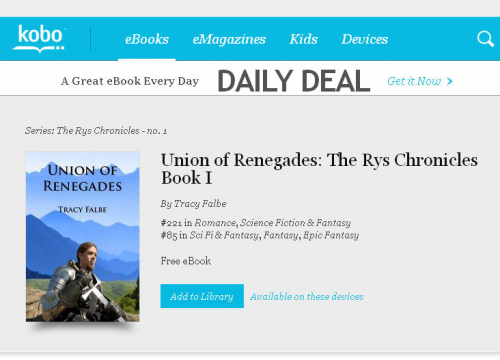 Union of Renegades at #85 at Kobo Books'