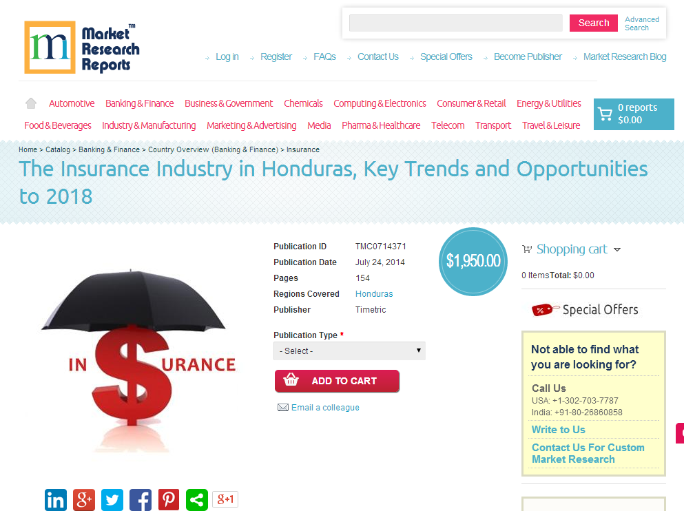 Insurance Industry in Honduras Opportunities to 2018'