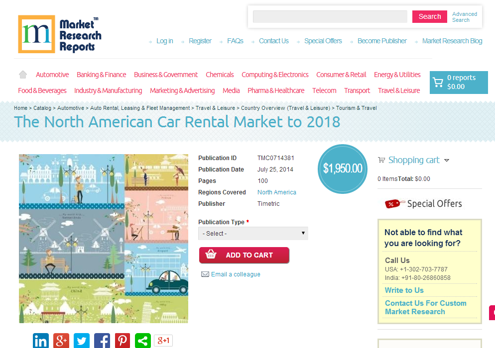North American Car Rental Market to 2018'