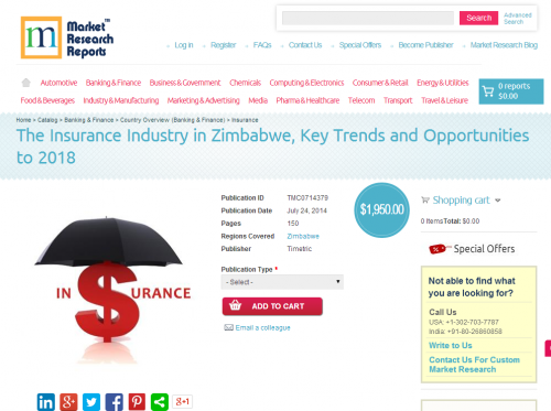 Insurance Industry in Zimbabwe Opportunities to 2018'