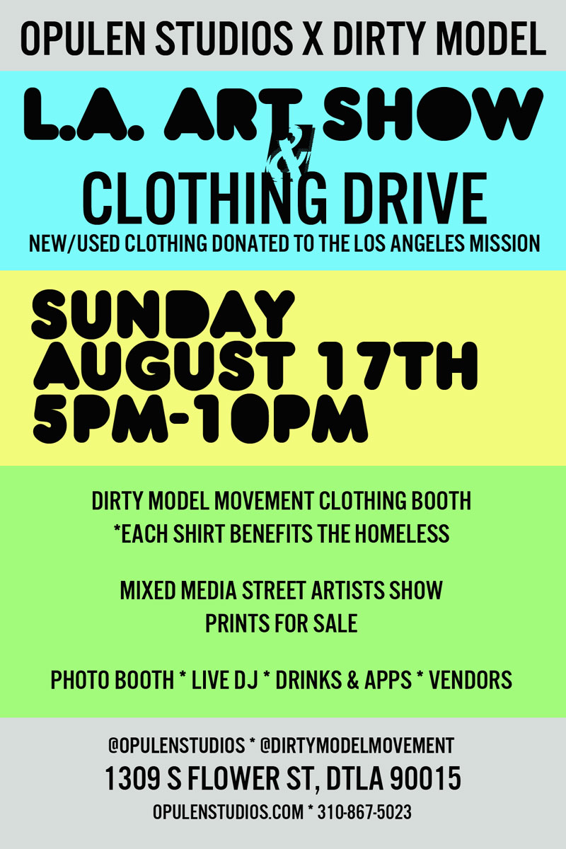 DTLA Clothing Drive And Art Show