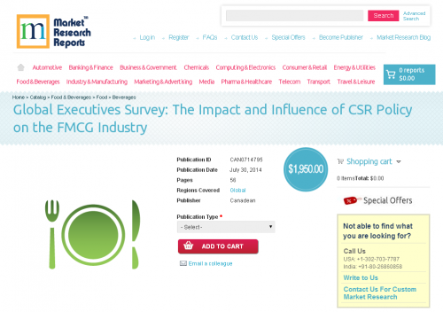 The Impact and Influence of CSR Policy on the FMCG Industry'