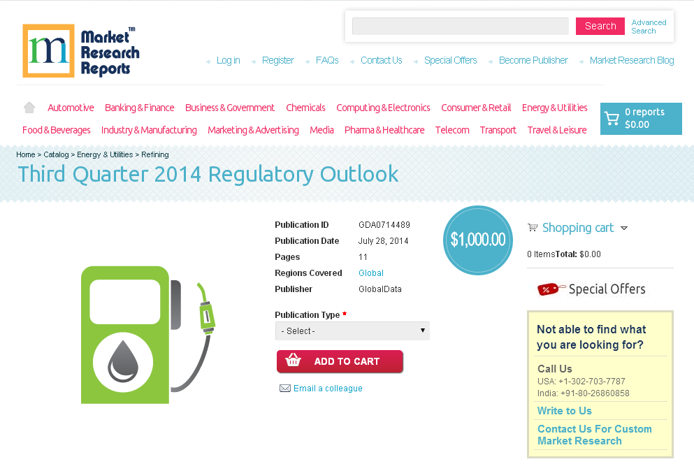 Third Quarter 2014 Regulatory Outlook'
