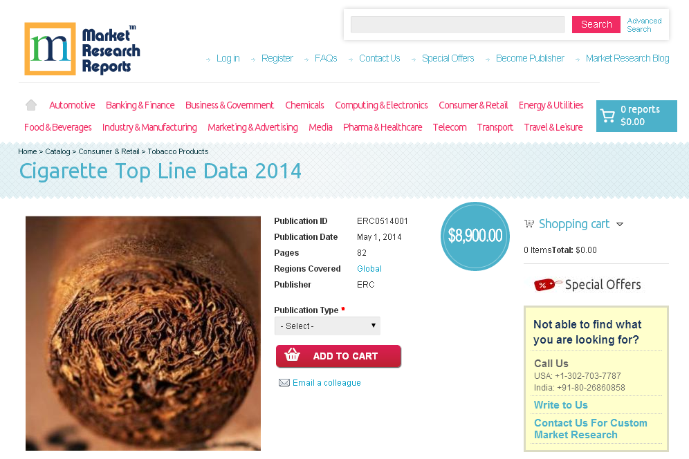 Cigarette Top Line Data 2014'