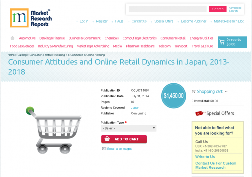 Consumer Attitudes and Online Retail Dynamics in Japan, 2013'