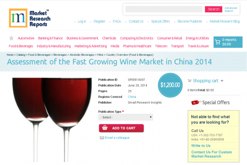 Assessment of the Fast Growing Wine Market in China 2014'