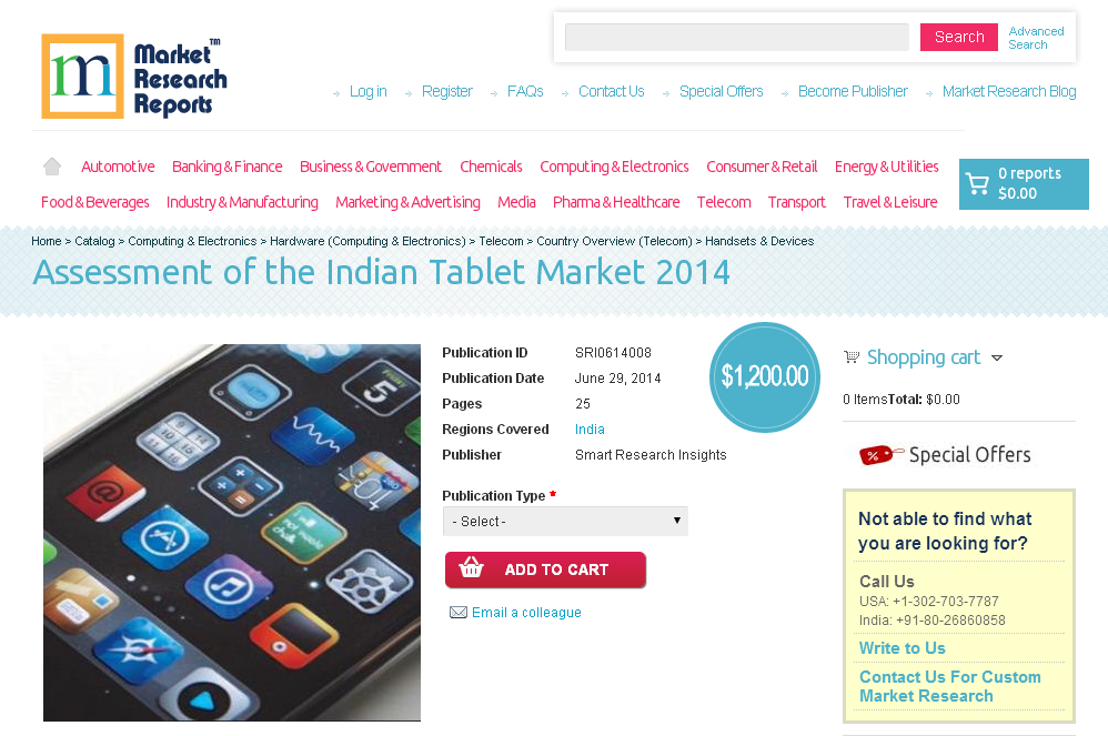 Assessment of the Indian Tablet Market 2014'