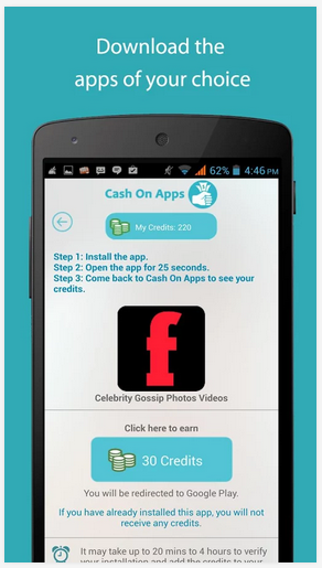 Cash On Apps - Screen2'